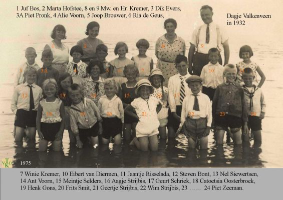 1975    
Kremer school Dagje Valkeveen.
