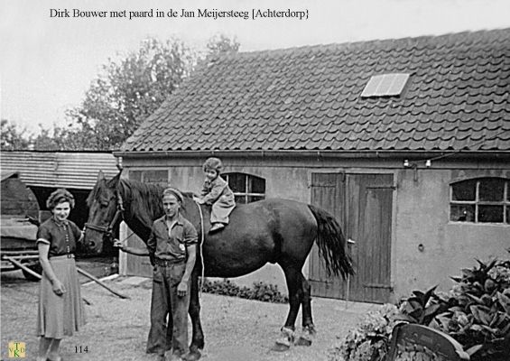 0114  OP de boerderij 
metpaard_in_de_janmeiersteeg 
Kuijerpad, voorheen Jan Meijersteeg
