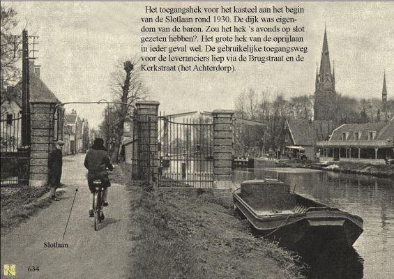 0643 Toegangshek naar het Kasteel.
 In het hart van het dorp.
