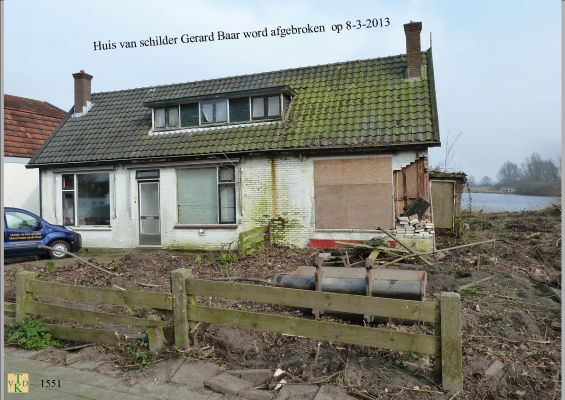 1551 Afbraak woning Baar. 
