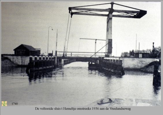 1737 Voltooide Sluis t" Hemeltje. 
