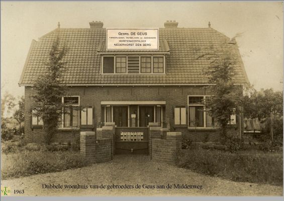 1963 Woning van de gebr. de Geus. 
