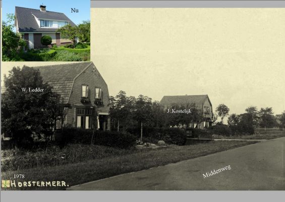 1978 Twee woningen 
Een woning afgebroken voor nieuwbouw: zie inzet foto.
