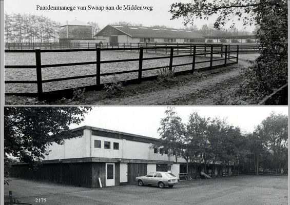 2175 Bij paardenmanege Swaap.
