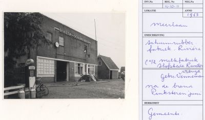 Schuimrubberfabriek-Rivi--ra
Na de brand op Pinksterzaterdag juni 1965.
